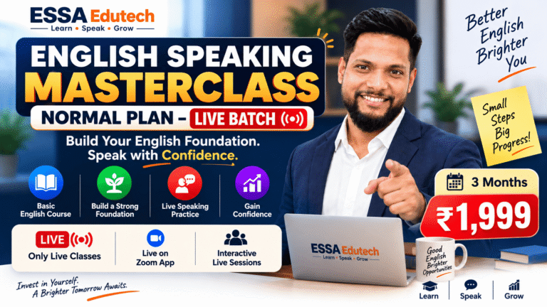 Beginners Spoken English – Normal Live Batch