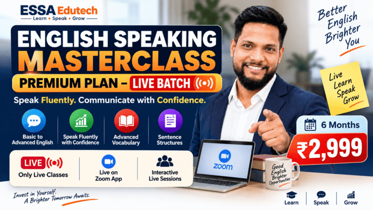 Basic & Advanced Spoken English – Premium Live Batch